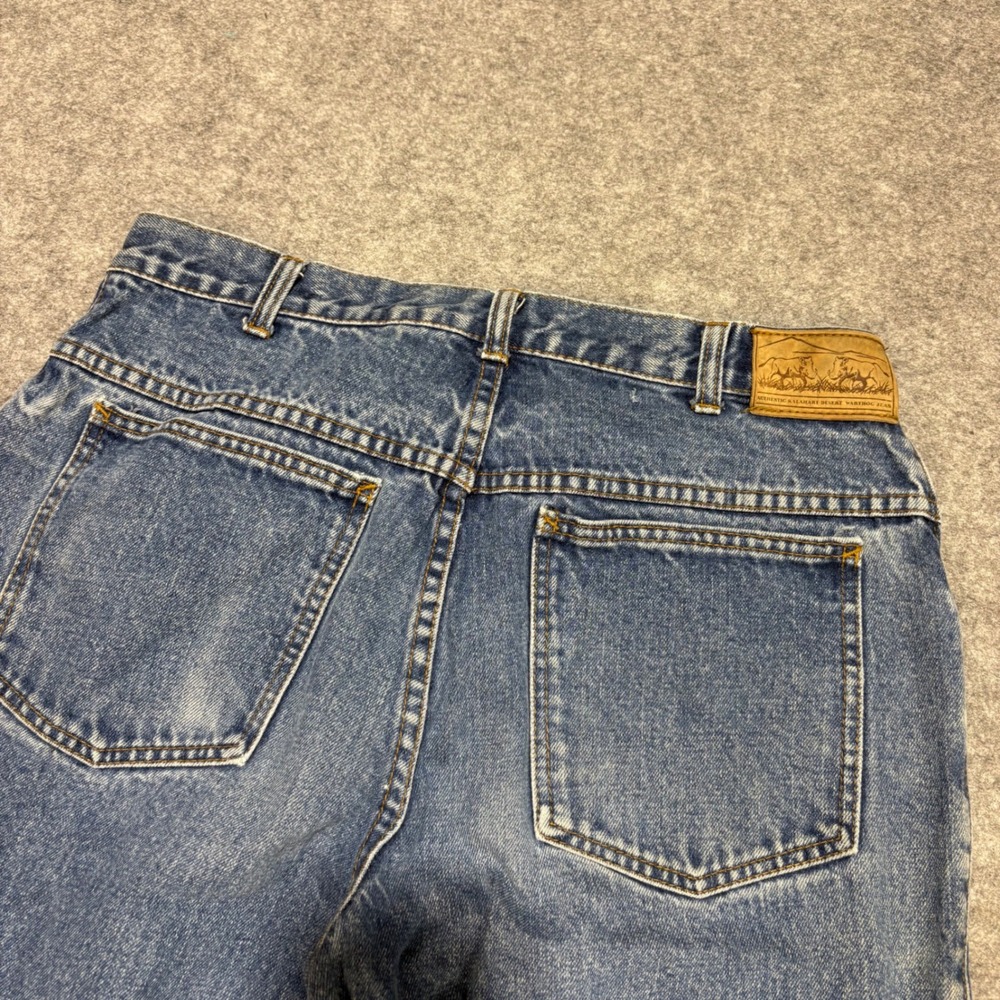 Vintage Brittania Great Outdoors Kalahari Desert Warthog Jeans Blue Denim 34x31
